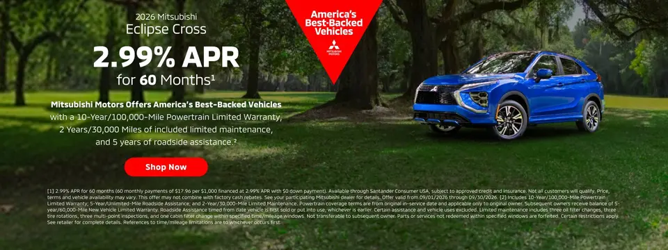 2026 Mitsubishi Eclipse Cross - 2.99% APR for 60 months